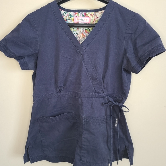 Navy Blue Scrub Set